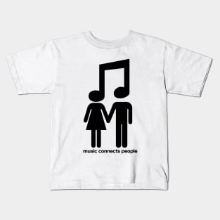 music connects people Kids T-Shirt